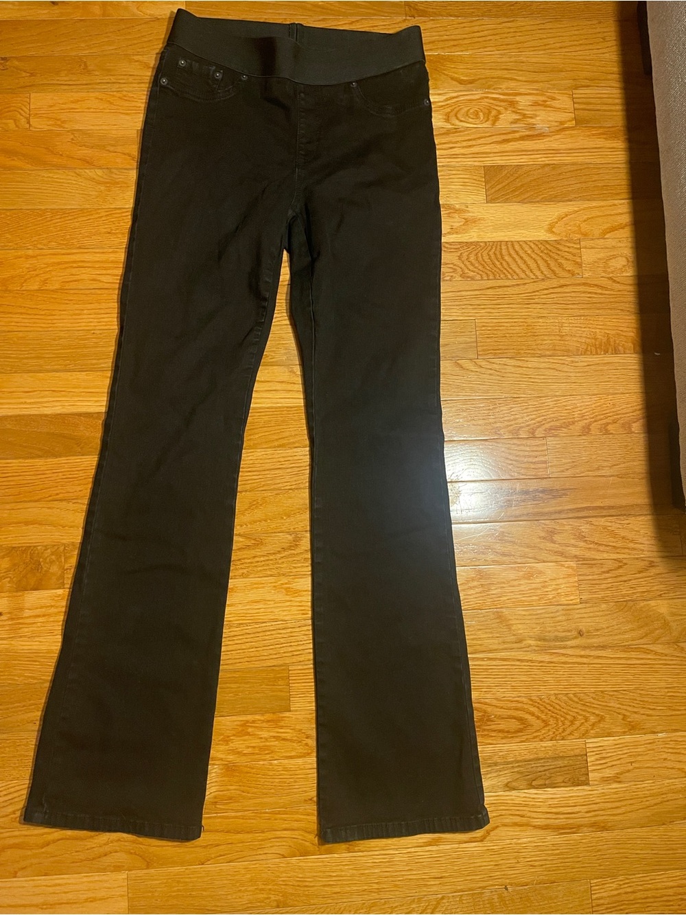 Karen Kane Black Boot Cut Stretch Waist Jeans Size 6
